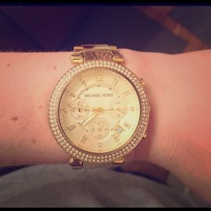 Michael Kors gold plated watch for small wrist
